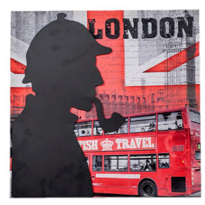 LIENZO SERIGRAF. C/RELIEVE 40x40x2,5 CM