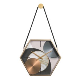 RELOJ PARED METAL CRISTAL 45x6x39 CM