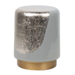 TABURETE / MESA AUXILIAR METAL VERDE 34x34x45 CM