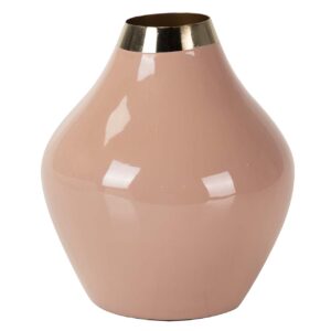 JARRON METAL DORADO FRAMBUESA 16x16x19 CM