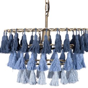 LAMPARA TECHO BORLAS 3 COLORES  45,3x45,3x146 CM