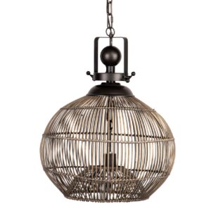 LAMPARA TECHO METAL 46x46x165 CM