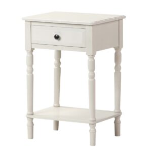 MESITA MDF PINO BLANCO NEGRO 45x35x66 CM