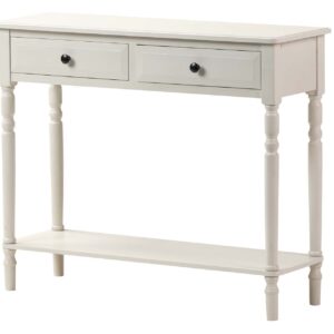 CONSOLA MDF PINO BLANCO NEGRO 90x30x75 CM