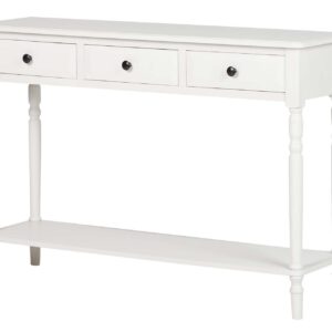 CONSOLA MDF PINO BLANCO 110x32x75 CM