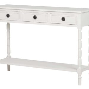 CONSOLA MDF PINO BLANCO 110x30x75 CM