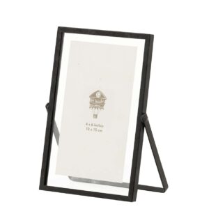 PORTAFOTOS METAL NEGRO 10x15 CM
