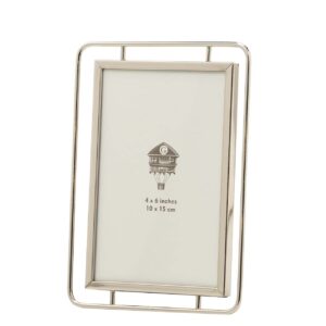 PORTAFOTOS METAL PLATEADO 10x15 CM