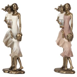 MADRE CON NIÑA RESINA SURTIDOS 11x7x24 CM