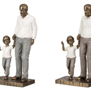 ABUELO CON NIÑO RESINA SURTIDOS 13x8x24 CM