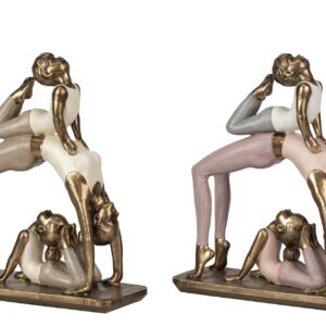 MUJER CON NIÑAS RESINA SURTIDOS 16x8x19 CM