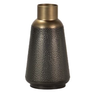 JARRON METAL MARRON 25x25x47 CM