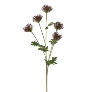 FLORES CRISANTEMOS POLIESTER VERDE 14x14x72 CM