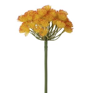 FLOR ALLIUM POLIESTER AMARILLA 15x15x65 CM