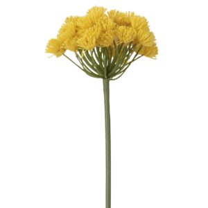 FLOR ALLIUM POLIESTER AMARILLA 15x15x65 CM