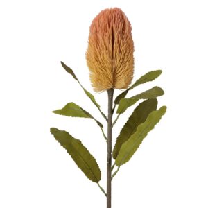 FLOR PROTEA POLIESTER NARANJA 20x20x66 CM