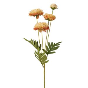 FLORES ROSAS POLIESTER AMARILLA 20x20x62 CM