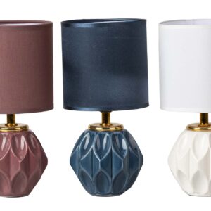 LAMPARA SOBREMESA CERAMICA SURTIDOS 13x13x26 CM