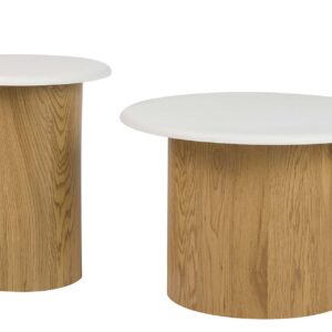 SET 2 MESAS MDF 60x60x41 40x40x48 CM