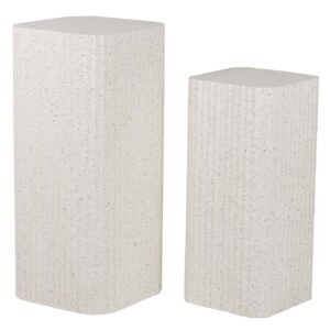 SET 2 PEDESTALES MDF 36x36x81 31x31x66 CM