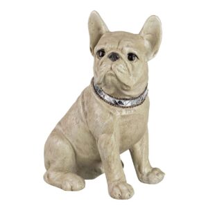 FIGURA BULLDOG FRANCES RESINA BEIGE 24x16x29 CM
