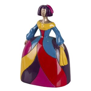 FIGURA MENINA RESINA POP ART 22x17x31 CM
