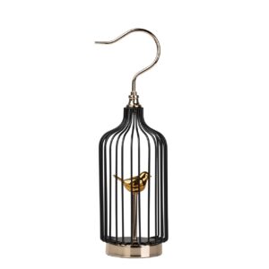 FIGURA DECORACION METAL PAJARO 15x15x47 CM