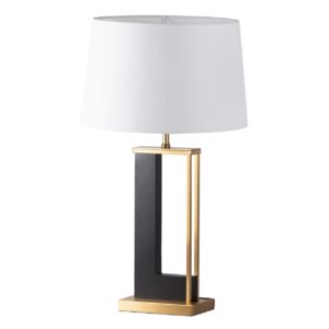 LAMPARA SOBREMESA METAL MDF OSAKA 40x40x70 CM