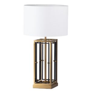 LAMPARA SOBREMESA METAL SEUL 38x38x70 CM