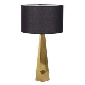 LAMPARA SOBREMESA METAL NEGRO 40x40x72 CM