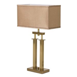 LAMPARA SOBREMESA METAL DORADO 40x20x68 CM