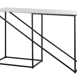 CONSOLA METAL MARMOL YSTAD 120x40x80 CM