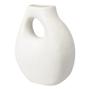 JARRON CERAMICA BLANCO MATE 25x12x30 CM