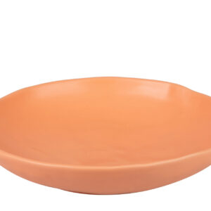 CENTRO DE MESA CERAMICA NARANJA 36x36x8 CM