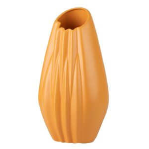 JARRON CERAMICA AMARILLO MATE 22x19x45 CM
