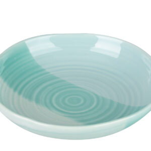 CENTRO DE MESA CERAMICA AZUL 26x26x5 CM