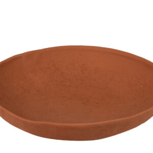 CENTRO DE MESA CERAMICA ROJO 36x36x8 CM