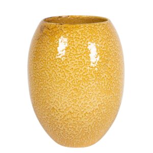 JARRON CERAMICA AMARILLO 21x21x28 CM