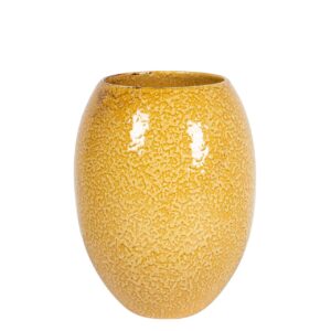 JARRON CERAMICA AMARILLO 18x18x24 CM