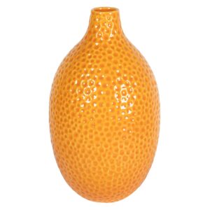 JARRON CERAMICA NARANJA 21x21x35 CM