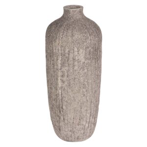 JARRON CERAMICA NEGRO GRIS 14x14x36 CM