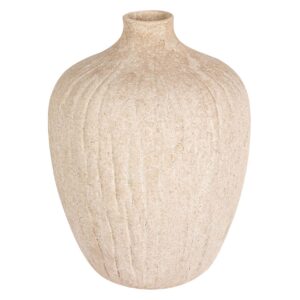 JARRON CERAMICA BEIGE 19x19x26 CM