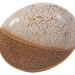 CENTRO DE MESA CERAMICA BEIGE  20x20x4 CM