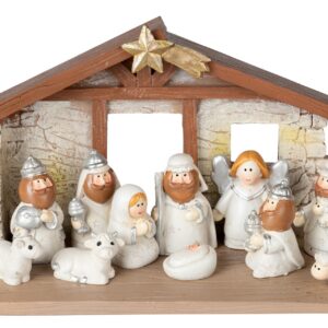 NACIMIENTO RESINA 12 PCS H. 13 CM