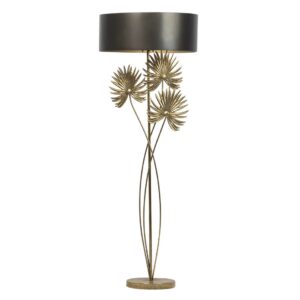 LAMPARA SUELO METAL DORADA  60x60x165,5 CM