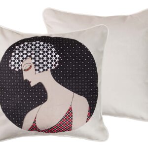 COJIN VELVET SEÑORA 45x13x45 CM