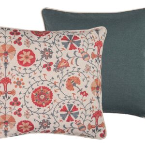 COJIN LINO FLORAL 45x13x45 CM