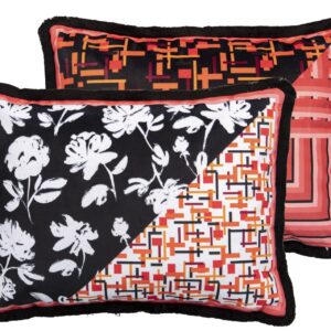 COJIN CLASSIC GEOMETRIA / FLORES VELVET 60x13x45CM