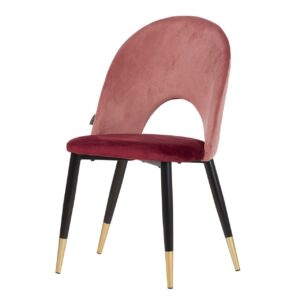 SILLA VELVET ROSA GRANATE 49x54x87 CM