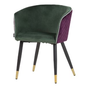 SILLA VELVET MORADO AZUL 55x55x76 CM